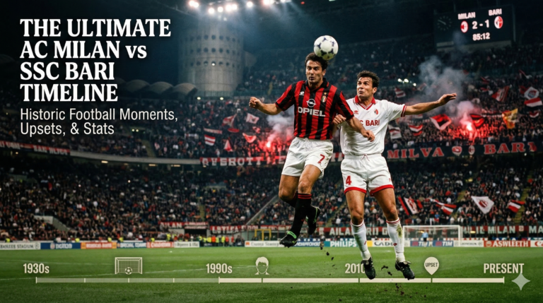 AC Milan vs SSC Bari Timeline