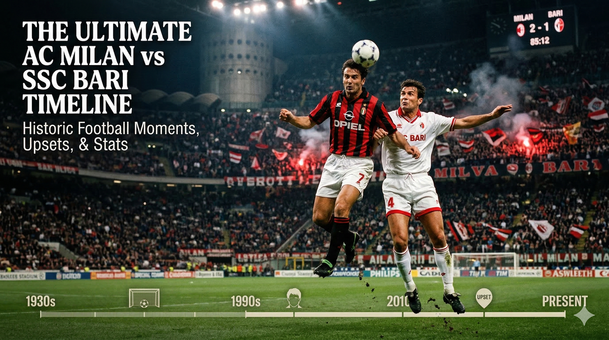 AC Milan vs SSC Bari Timeline