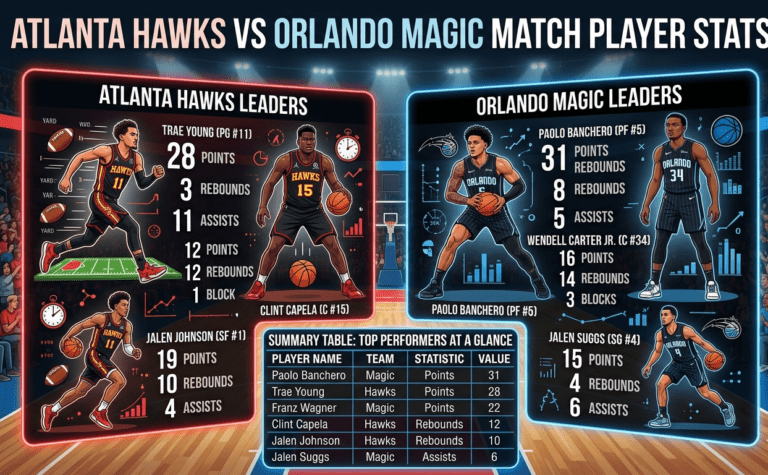 atlanta hawks vs orlando magic match player stats