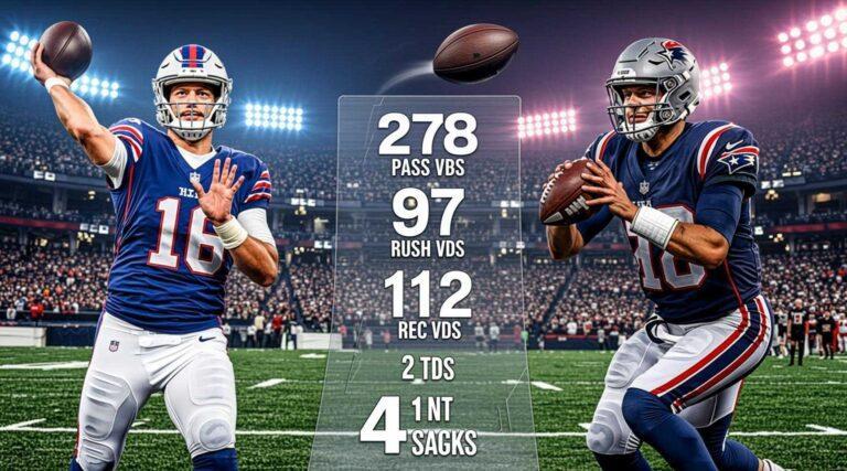 Buffalo Bills vs New England Patriots Match Player Stats