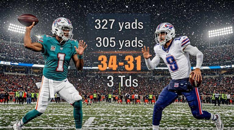 Miami Dolphins vs Buffalo Bills Match Player Stats