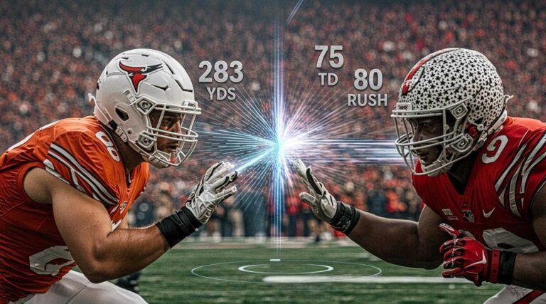 Texas Longhorns Football vs Ohio State Buckeyes Football Match Player Stats