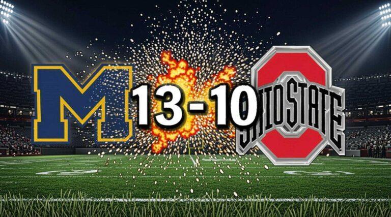 Michigan Wolverines Football vs Ohio State Buckeyes Football Match Player Stats