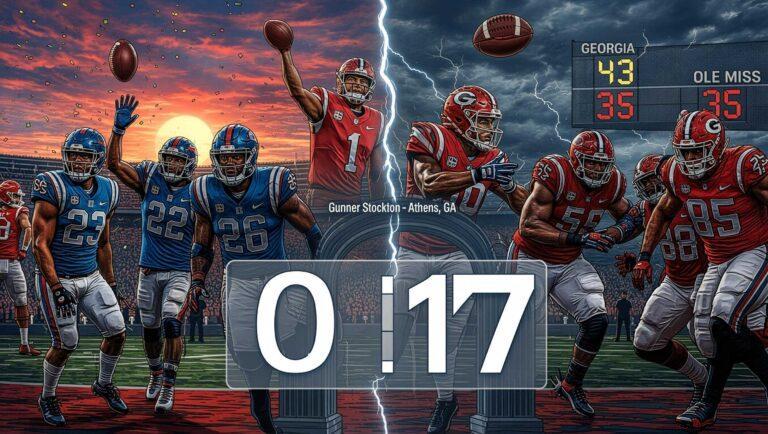 ole miss rebels football vs georgia bulldogs football match player stats