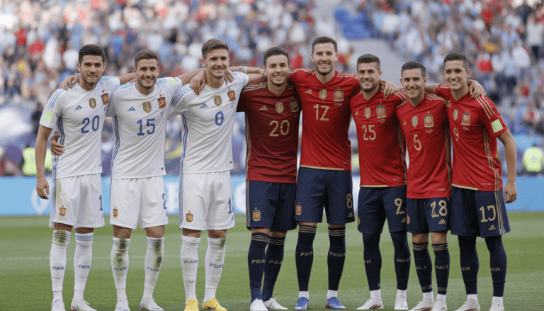 Spain National Football Team vs France National Football Team Lineups