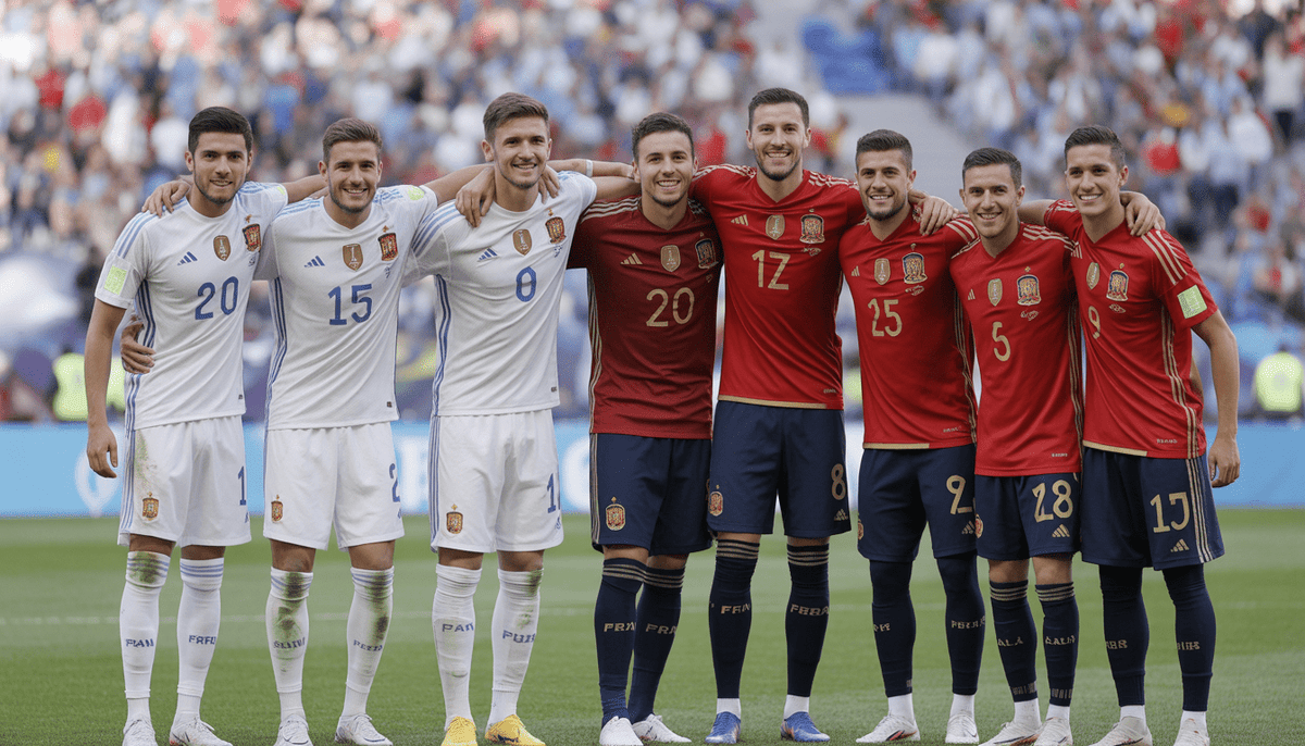 Spain National Football Team vs France National Football Team Lineups