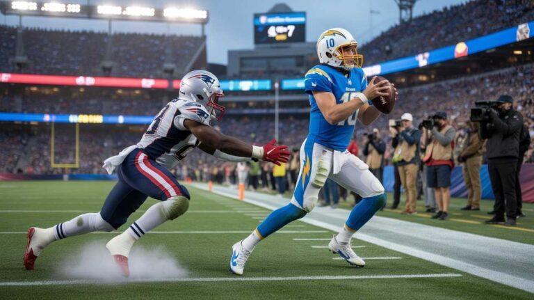 Chargers vs New England Patriots Match Player Stats